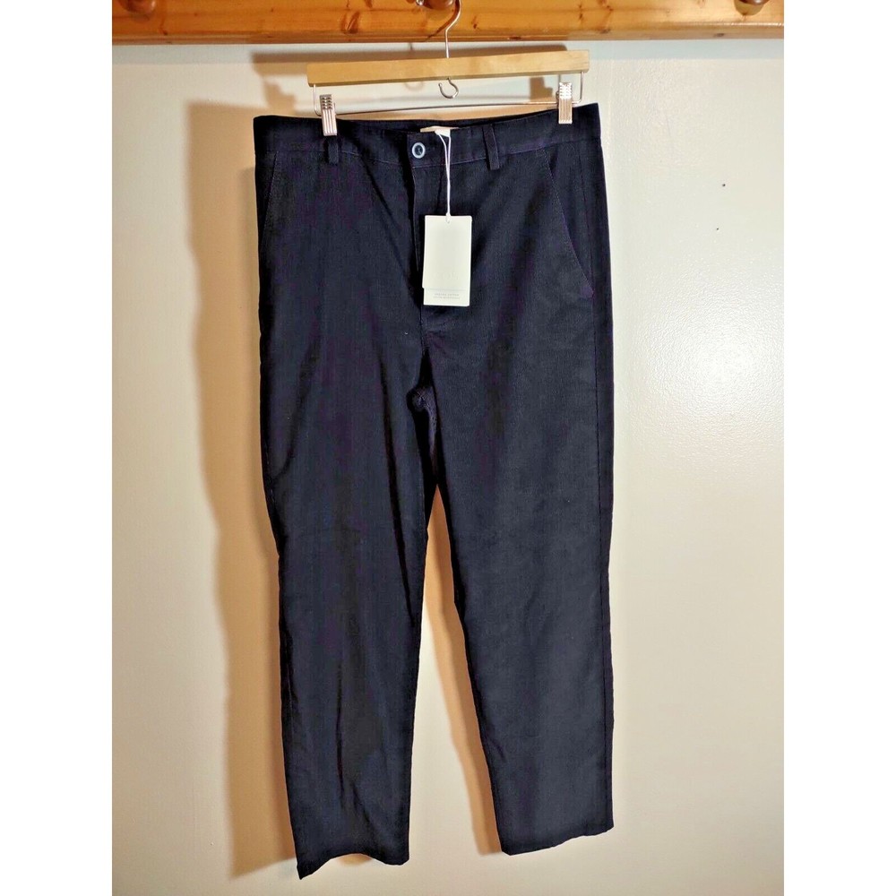 COS Women's 12 Black Corduroy Pants NWT Organic Cotton